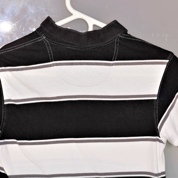 The Original Arizona Jean Company  Boys Polo Shirt Black White Size Small (8) - Picture 8 of 10